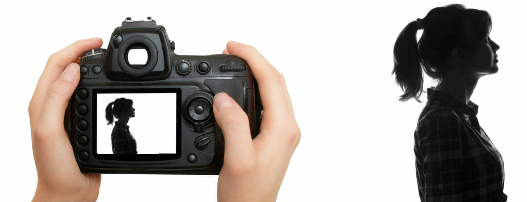 iphotography multiple exposure camera screen profile portrait