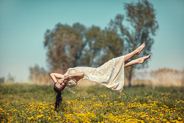 model levitation photography floating field